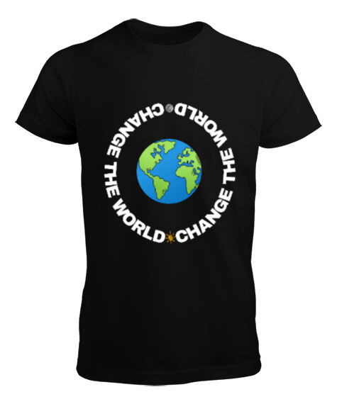 Tisho - Change The World Series-2 Siyah Erkek Tişört