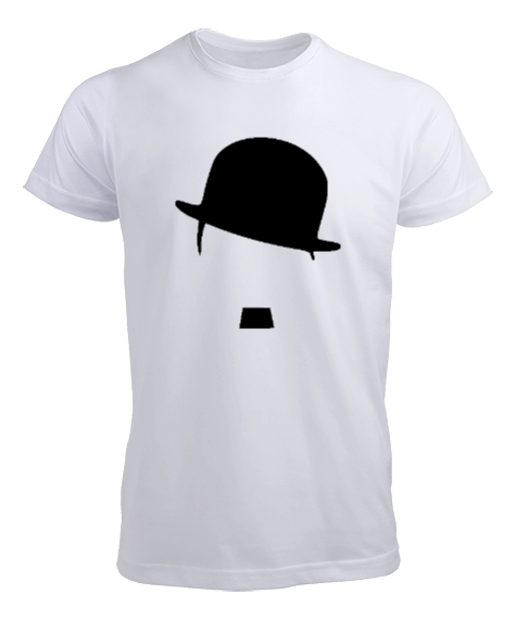 Tisho - Charlie Chaplin Beyaz Erkek Tişört
