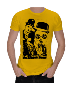 Charlie Chaplin Erkek Regular Kesim Tişört Erkek Regular Kesim Tişört - Tisho