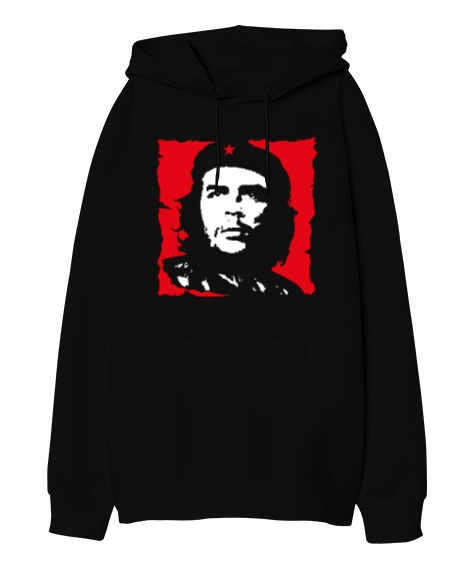 Tisho - Che Guevara Oversize Unisex Kapüşonlu Sweatshirt