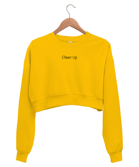 Tisho - Cheer Up Kadın Crop Sweatshirt