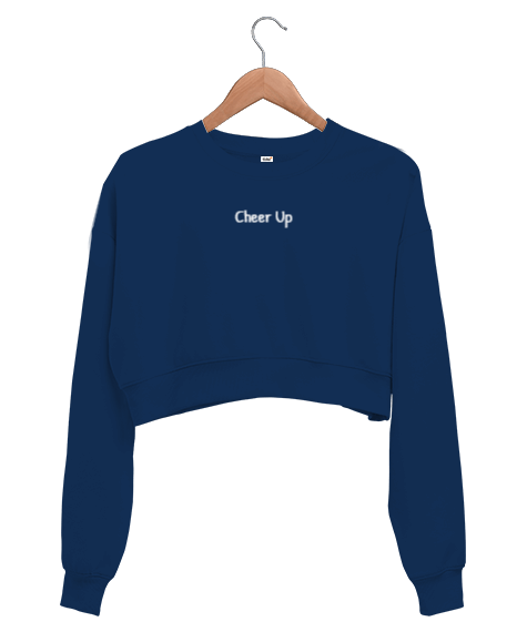 Tisho - Cheer Up Kadın Crop Sweatshirt