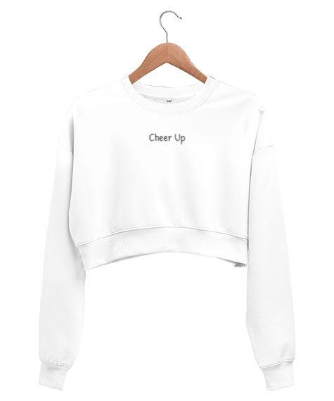 Tisho - Cheer Up Kadın Crop Sweatshirt