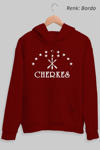 Cherkes Unisex Kapüşonlu Sweatshirt - Tisho