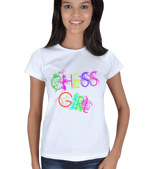 Tisho - chess girl Kadın Tişört