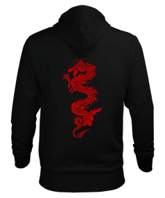 China Dragon Erkek Kapüşonlu Hoodie Sweatshirt - Thumbnail