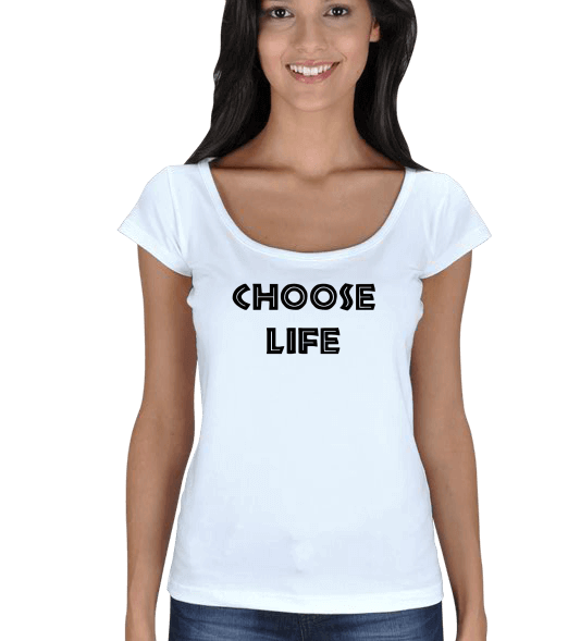 Tisho - choose life Kadın Açık Yaka