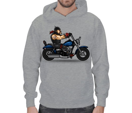 Tisho - Chopper Kapşonlu Kışlık Sweatshirt Erkek Kapşonlu