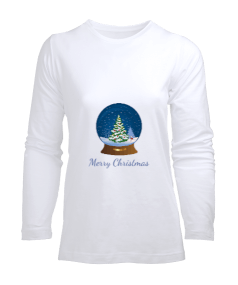 CHRİSTMAS Kadın Uzun Kol Tişört - Tisho