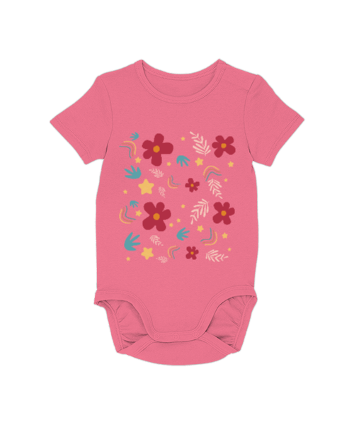 Tisho - Çiçek desenli Bebek Zıbını