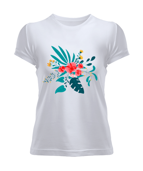 Tisho - çiçek desenli Kadın Tişört