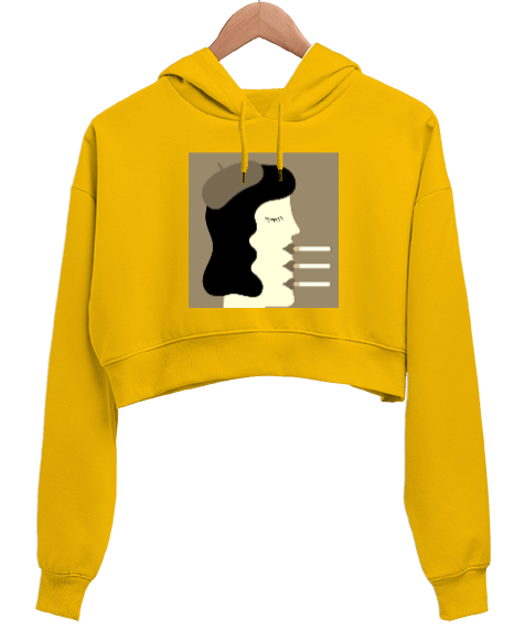 Tisho - cigarette Kadın Crop Hoodie Kapüşonlu Sweatshirt