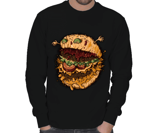 Tisho - Çılgın Hamburger ERKEK SWEATSHIRT