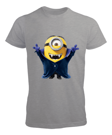 Tisho - Çılgın Hırsız Minion Dracula Animasyon Tasarım Baskılı Erkek Tişört