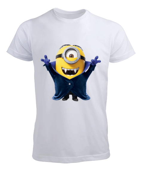 Tisho - Çılgın Hırsız Minion Dracula Animasyon Tasarım Baskılı Erkek Tişört