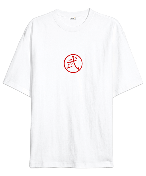 Tisho - Çin Dövüş Sanatı Baskılı Oversize Unisex Tişört