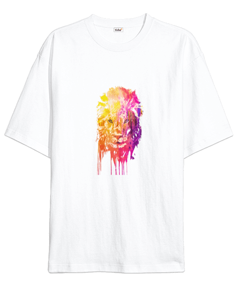 Tisho - Çinçe baskılı Oversize Unisex Tişört