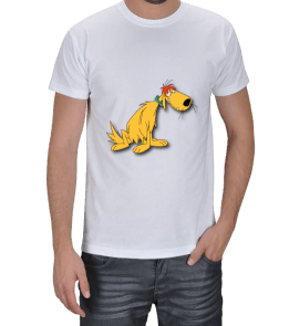 Tisho - Çizgi karakter değerli köpek Erkek Tişört