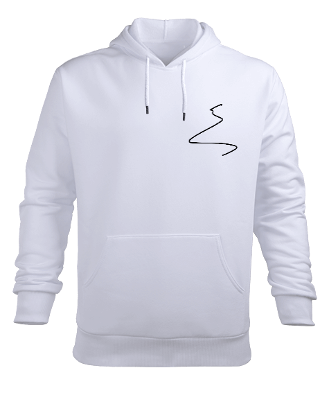 Tisho - çizgisel Erkek Kapüşonlu Hoodie Sweatshirt