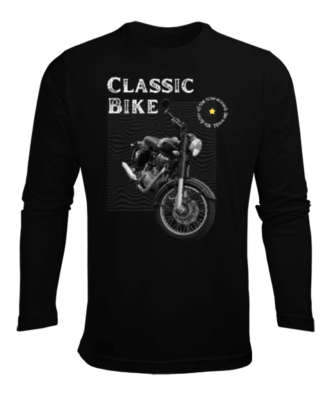 Tisho - Classic Bike Erkek Uzun Kol Yazlık Tişört