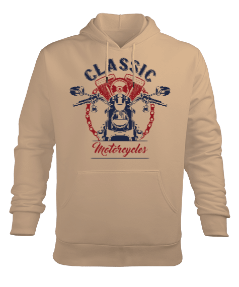 Tisho - Classic Motorcycles Erkek Kapüşonlu Hoodie Sweatshirt