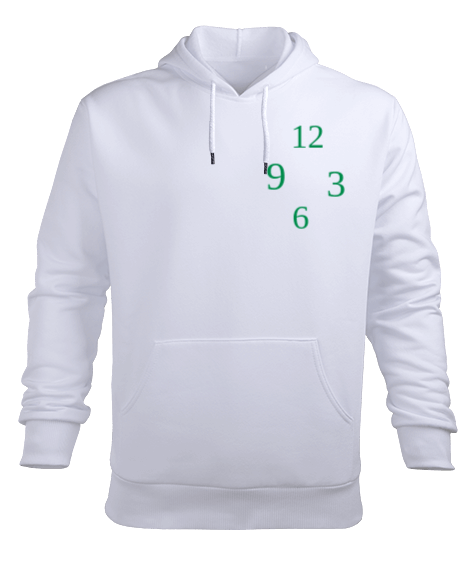 Tisho - clock Erkek Kapüşonlu Hoodie Sweatshirt