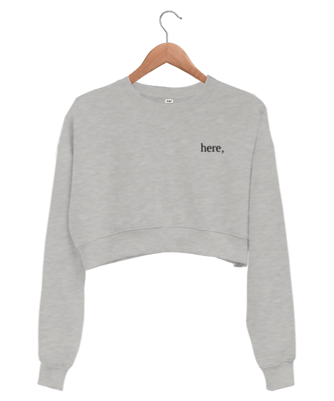 Tisho - Cloud Kadın Crop Sweatshirt