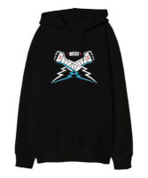 Tisho - CM Punk Best In The World Siyah Oversize Unisex Kapüşonlu Sweatshirt