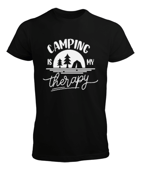 Tisho - CO-01 Camping Is My Therapy Erkek Tişört