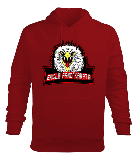 Tisho - Cobra Kai Eagle Fang Karete Erkek Kapüşonlu Hoodie Sweatshirt