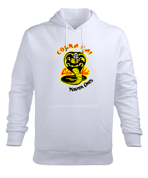 Tisho - Cobra Kai Never Dies Erkek Kapüşonlu Hoodie Sweatshirt