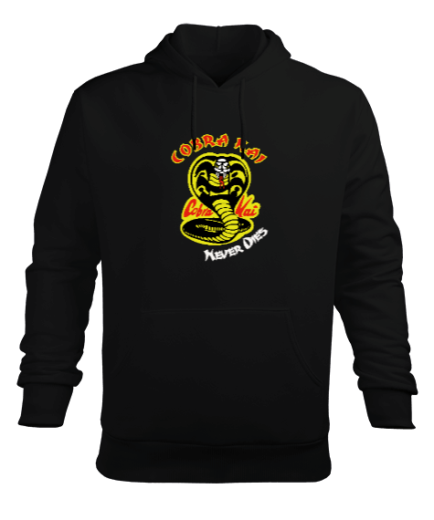 Tisho - Cobra Kai Never Dies Erkek Kapüşonlu Hoodie Sweatshirt