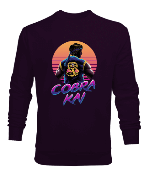 Tisho - Cobra Kai Tasarım Baskılı Erkek Sweatshirt