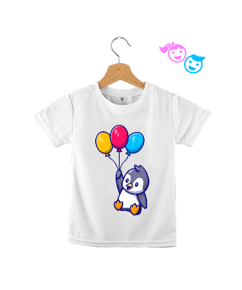 Tisho - çocuk balon penguen Çocuk Unisex