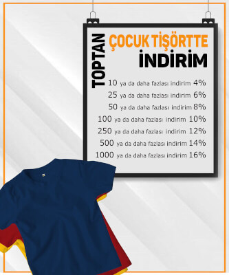 Çocuk Unisex Renkli Baskısız Toptan Tişört - Tisho