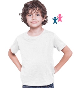 Çocuk Unisex Renkli Baskısız Toptan Tişört