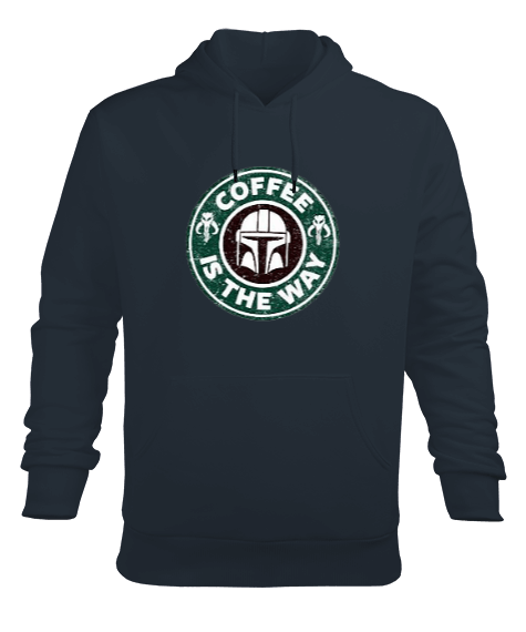 Tisho - Coffee is the Way Erkek Kapüşonlu Hoodie Sweatshirt