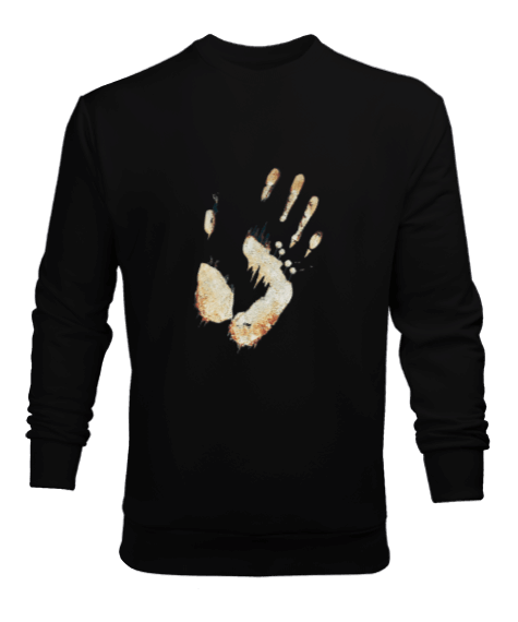 Tisho - Coffee painting sweatshırt Erkek Sweatshirt