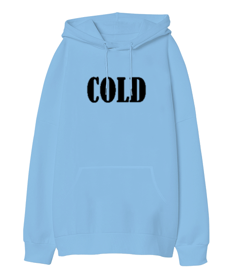 Tisho - Cold Oversize Unisex Kapüşonlu Sweatshirt