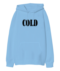 Tisho - Cold Oversize Unisex Kapüşonlu Sweatshirt