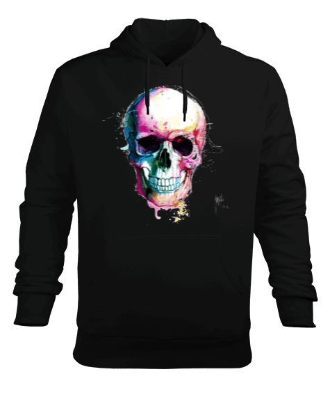 Tisho - Color Head Print Erkek Kapüşonlu Hoodie Sweatshirt