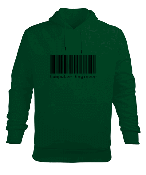 Tisho - computer engineer sweathirt-yeşil Erkek Kapüşonlu Hoodie Sweatshirt