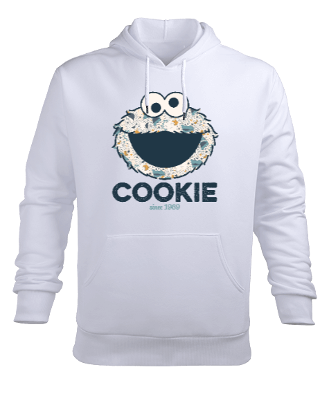 Cookie Monster Since 1969 Erkek Kapüşonlu Hoodie Sweatshirt