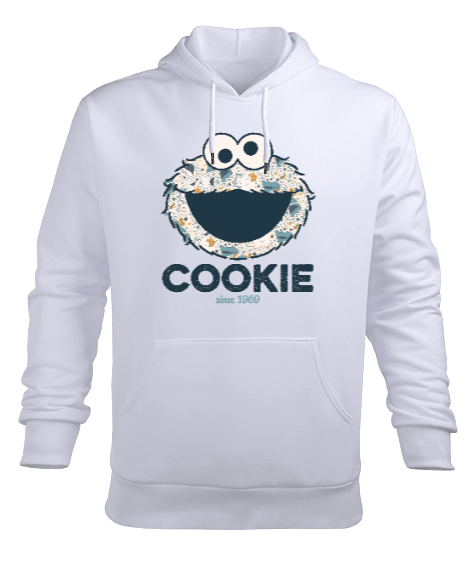 Tisho - Cookie Monster Since 1969 Erkek Kapüşonlu Hoodie Sweatshirt