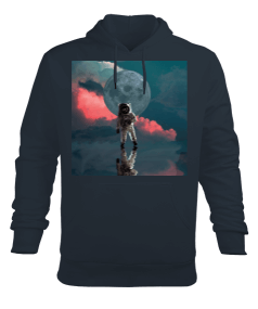Cool Astronot Erkek Kapüşonlu Hoodie Sweatshirt