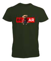 Cool Bear - Ayı Haki Yeşili Erkek Tişört - Tisho