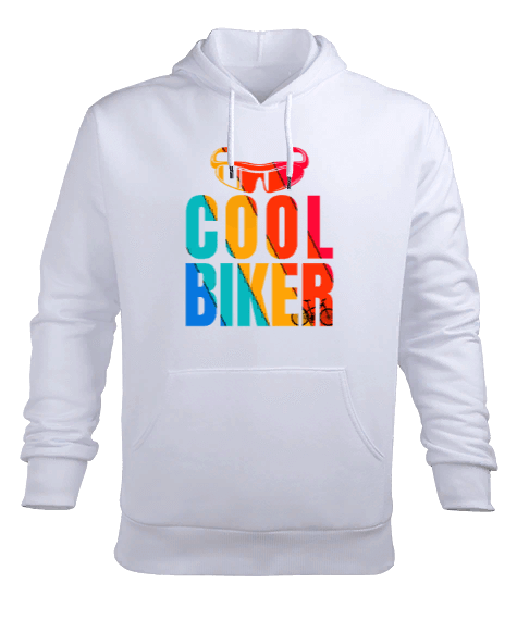 Tisho - Cool Biker Erkek Kapüşonlu Hoodie Sweatshirt