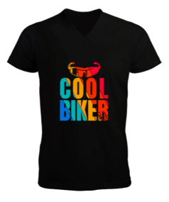 Tisho - Cool Biker Erkek Kısa Kol V Yaka Tişört