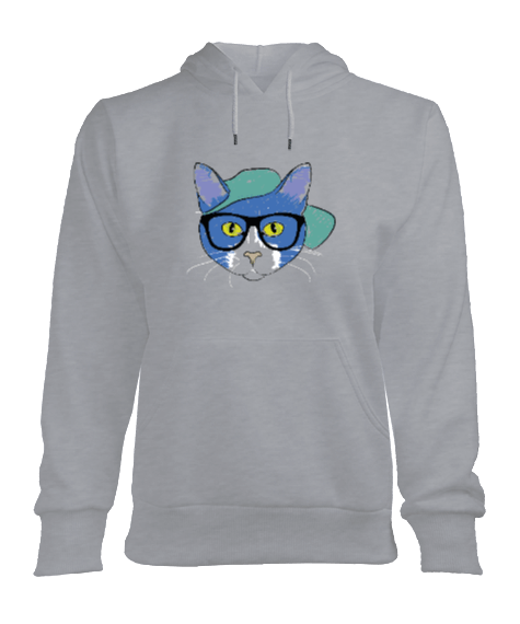 Tisho - cool cat Kadın Kapşonlu Hoodie Sweatshirt