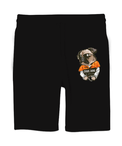 Tisho - Cool dog hapishane özel tasarım köpek havalı Unisex Sweatshirt Şort Regular Fit